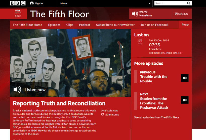 Screenshot_2019-06-18 BBC World Service - The Fifth Floor, Reporting Truth and Reconciliation